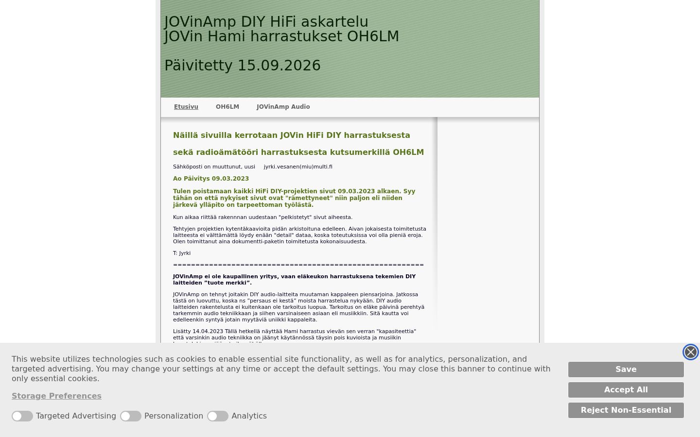 Screenshot tal-banner tal-kunsens muri qabel kwalunkwe interazzjoni