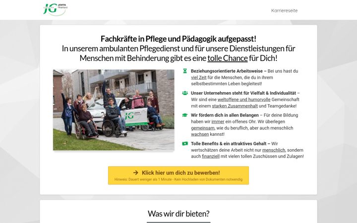 Screenshot of jovita-rheinland-karriere.de