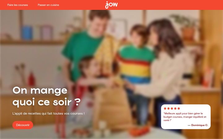 Screenshot of jow.fr
