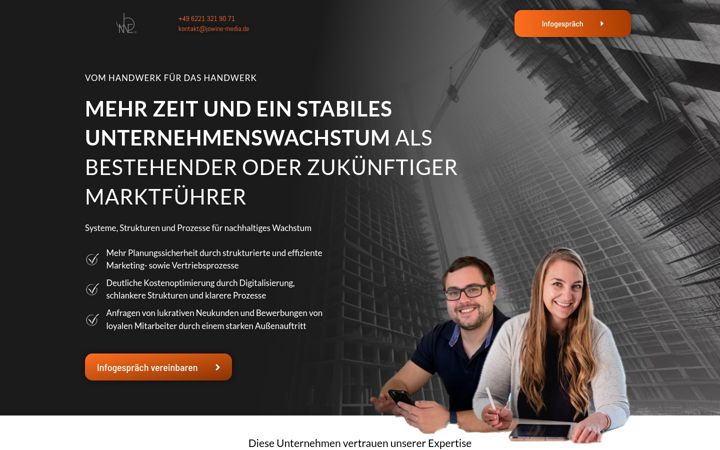 Screenshot of jowine-media.de