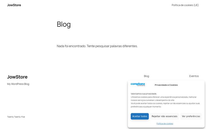 Screenshot of jowstore.com