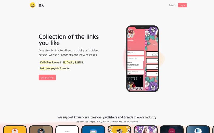 Screenshot di joy.link