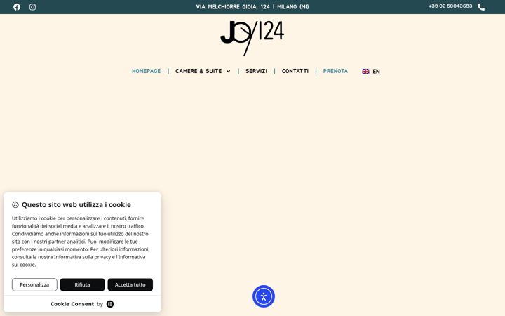 Screenshot of joy124hotelmilano.it