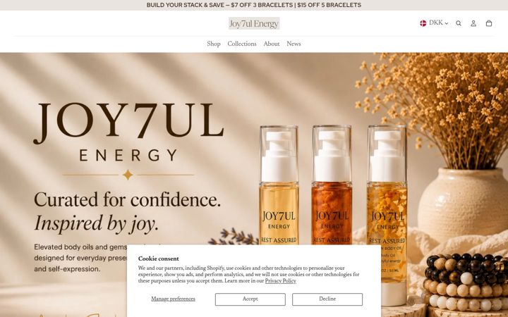 Screenshot of joy7ulenergy.com