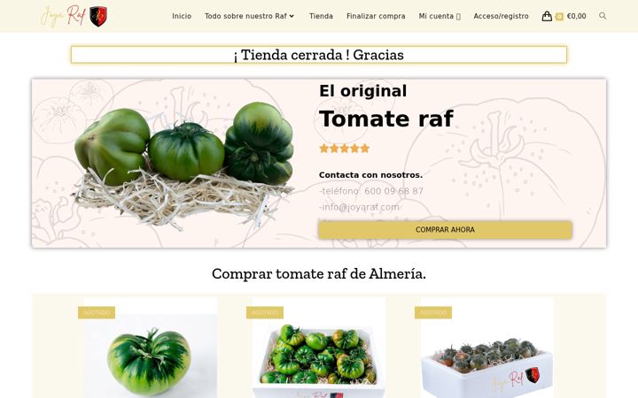 Screenshot of joyaraf.com