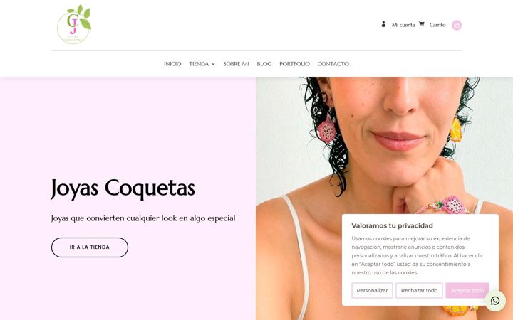 Screenshot of joyascoquetas.com