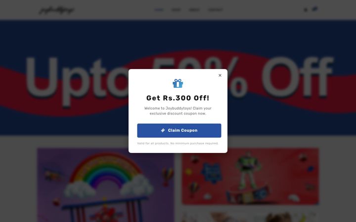 Screenshot of joybuddytoys.com