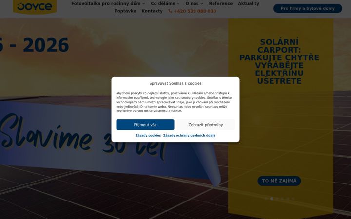Screenshot of joyce-energie.cz