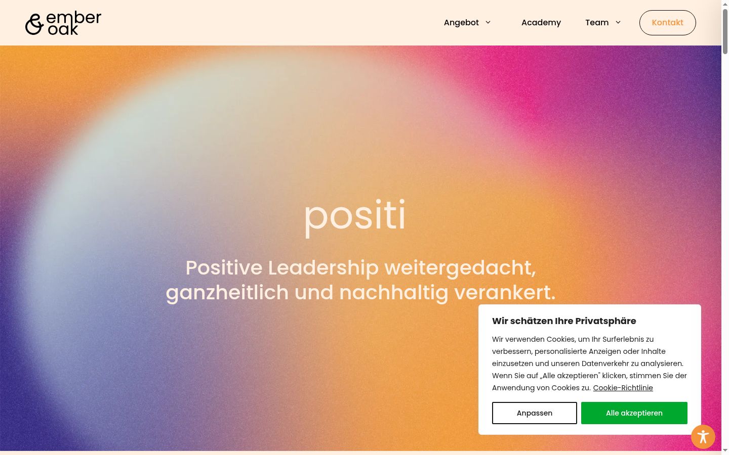 Screenshot des Einwilligungsbanners vor jeglicher Interaktion
