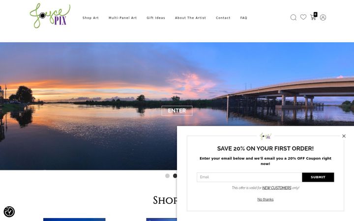 Screenshot of joycepix.com