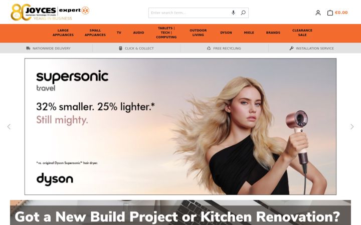 Screenshot of joyces.ie