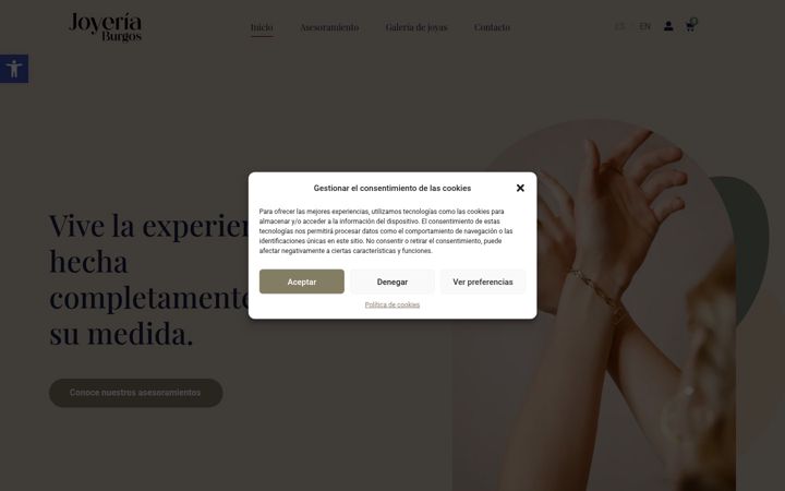 Екранна снимка на joyeriaburgosonline.com