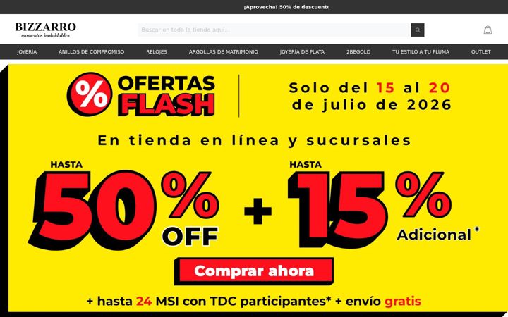 Screenshot of joyeriasbizzarro.com