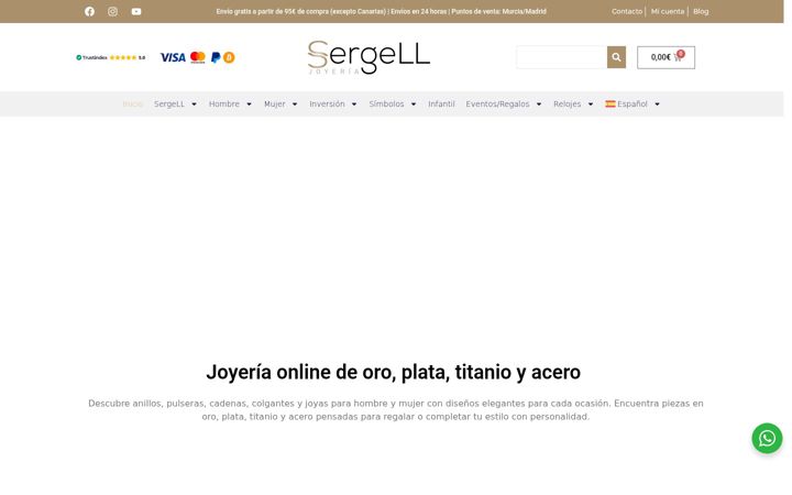 Screenshot of joyeriasergell.com