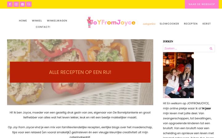 Screenshot of joyfromjoyce.nl