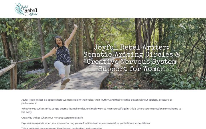 Screenshot of joyfulrebelwriter.com
