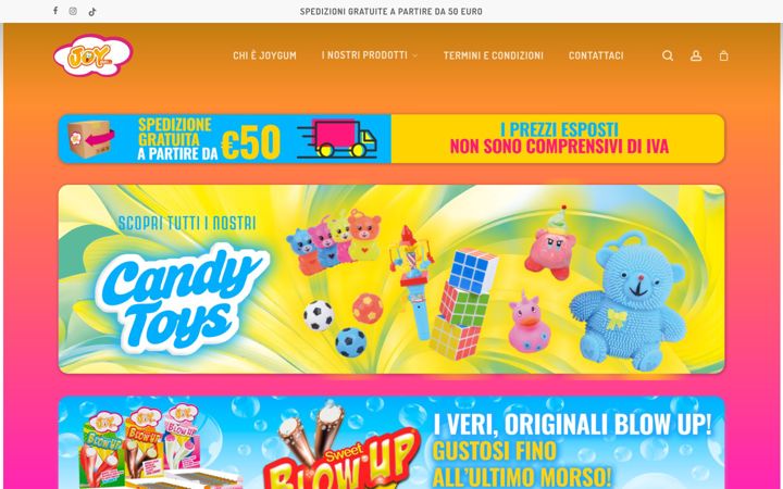 Screenshot of joygum.com