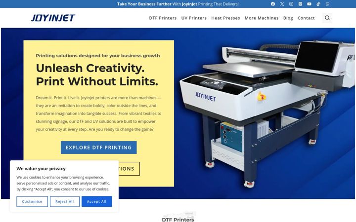 Screenshot of joyinjet.eu
