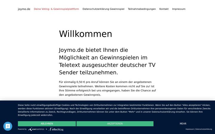 Screenshot of joymo.de