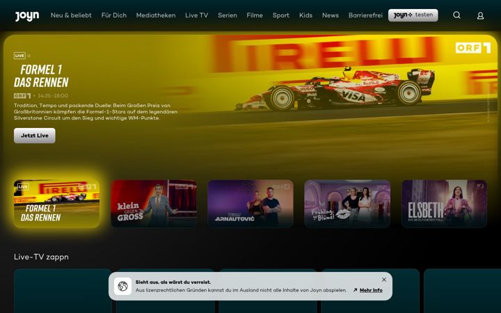 Screenshot of joyn.at