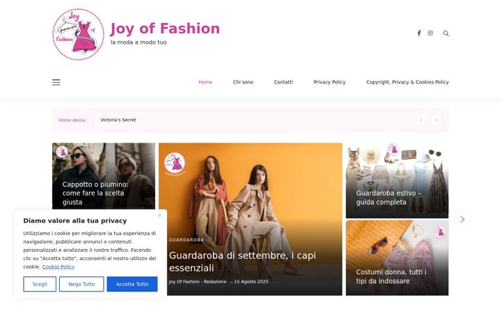 Screenshot of joyoffashion.it