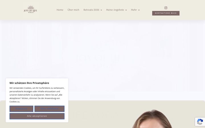 Screenshot of joyoflifeyoga.de