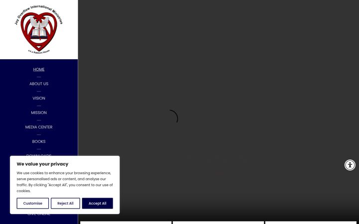 Screenshot of joyoverflowusa.org