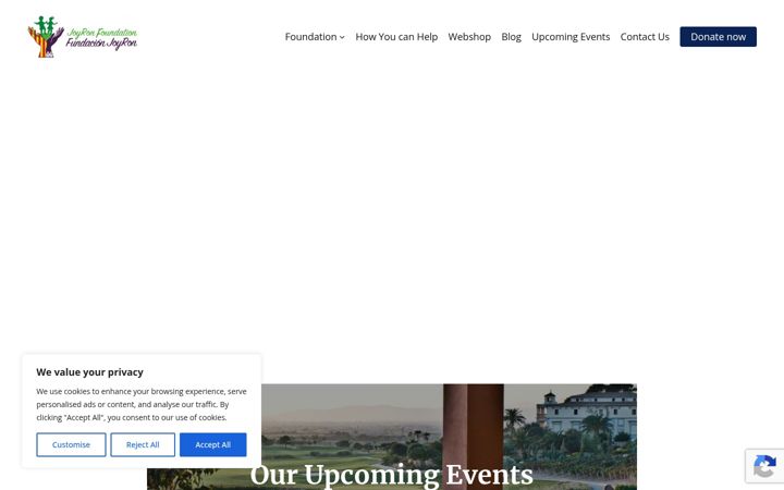 Screenshot of joyronfoundation.org