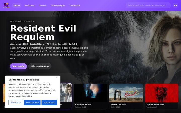 Screenshot of joystickfilms.com