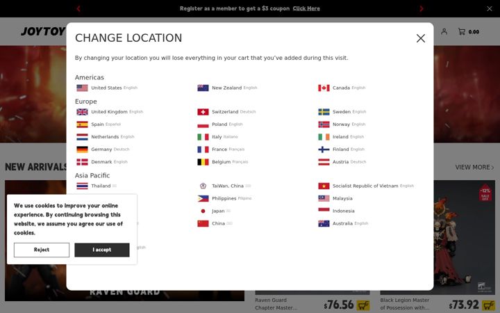 Screenshot of joytoy.com