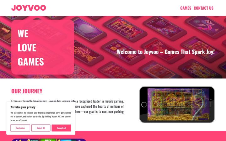 Screenshot of joyvoo.com