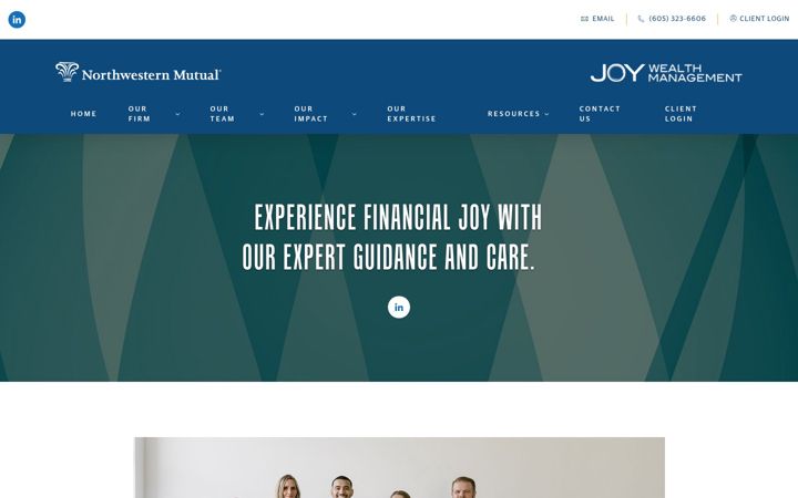 Screenshot of joywealthmanagement.com
