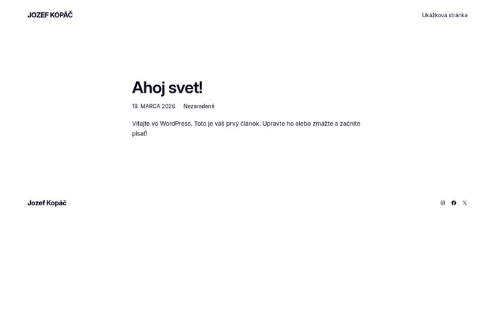 Screenshot of jozefkopac.eu