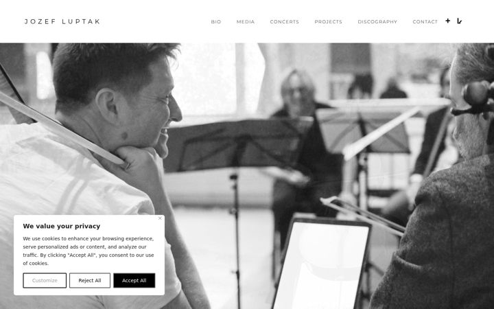 Screenshot of jozefluptak.com