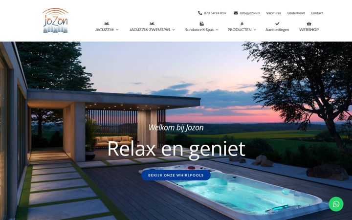 Screenshot of jozon.nl