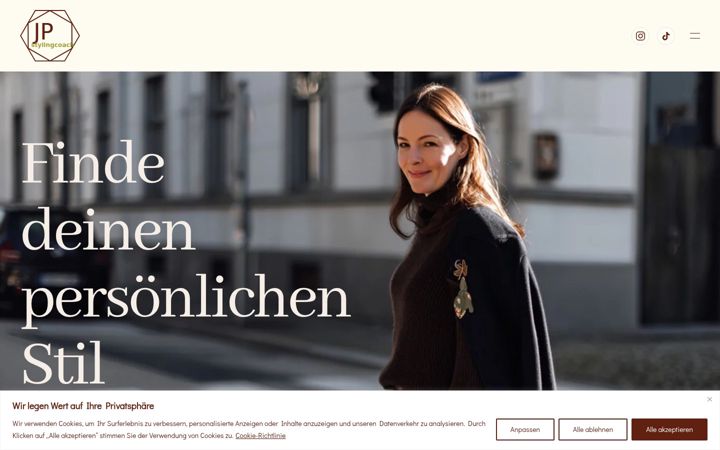 Screenshot of jp-stylingcoach.de