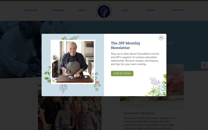 Screenshot of jp.foundation