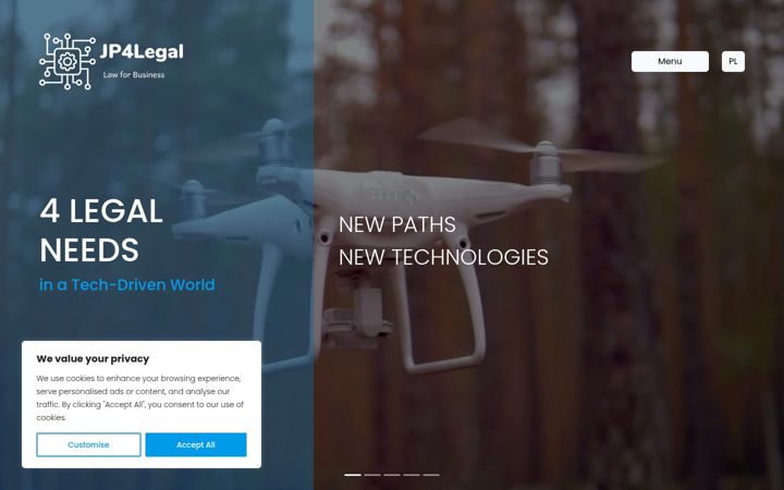 Screenshot of jp4legal.com