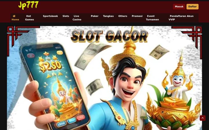 Screenshot of jp777slot.com