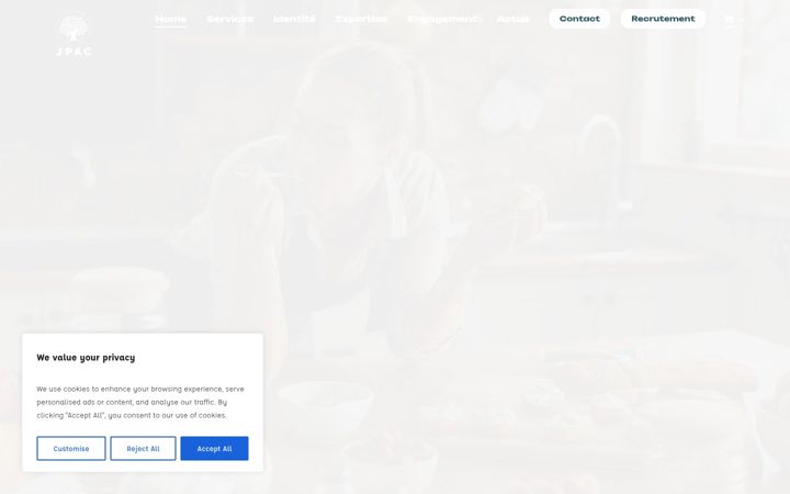Screenshot of jpac.eu