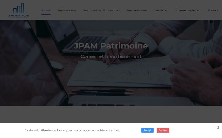 Captura de pantalla de jpam-patrimoine.fr