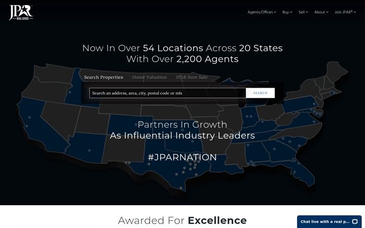 Screenshot of jpar.com