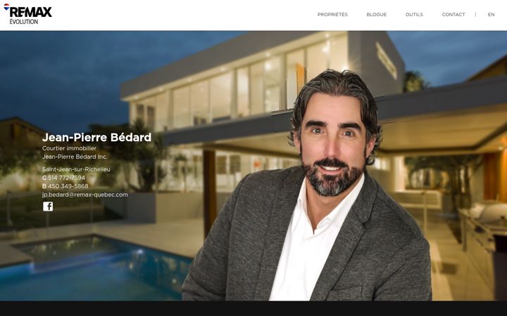 Screenshot of jpbedard.com