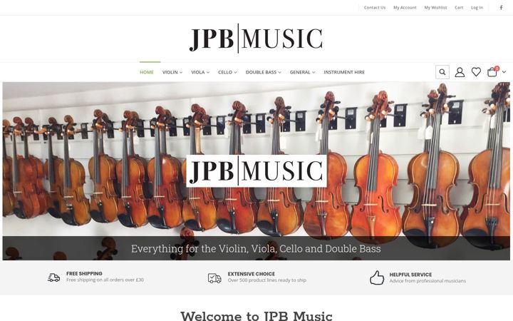 Screenshot of jpbmusic.com