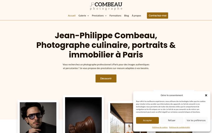 Screenshot of jpcombeau.fr