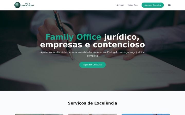 Screenshot of jpg-associados.com
