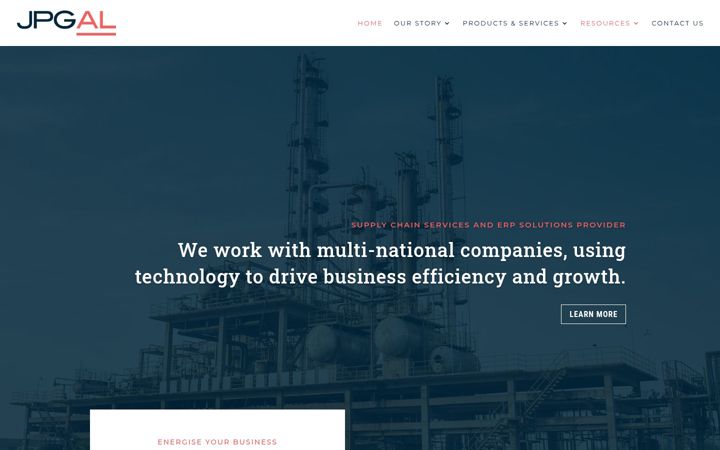 Screenshot of jpgal.co.uk