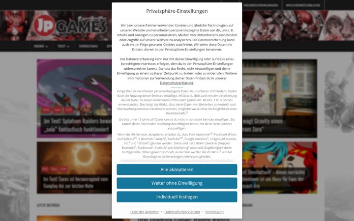 Screenshot of jpgames.de