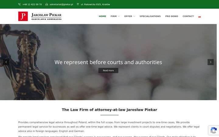 Screenshot of jpiekar.pl
