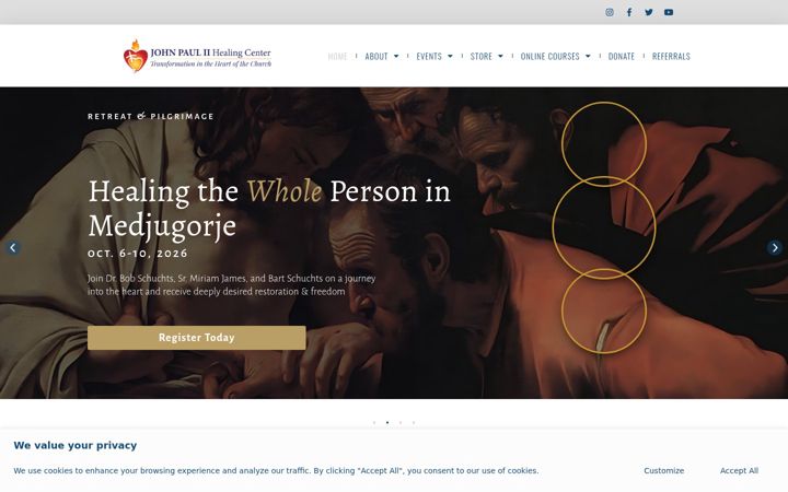 Screenshot of jpiihealingcenter.org